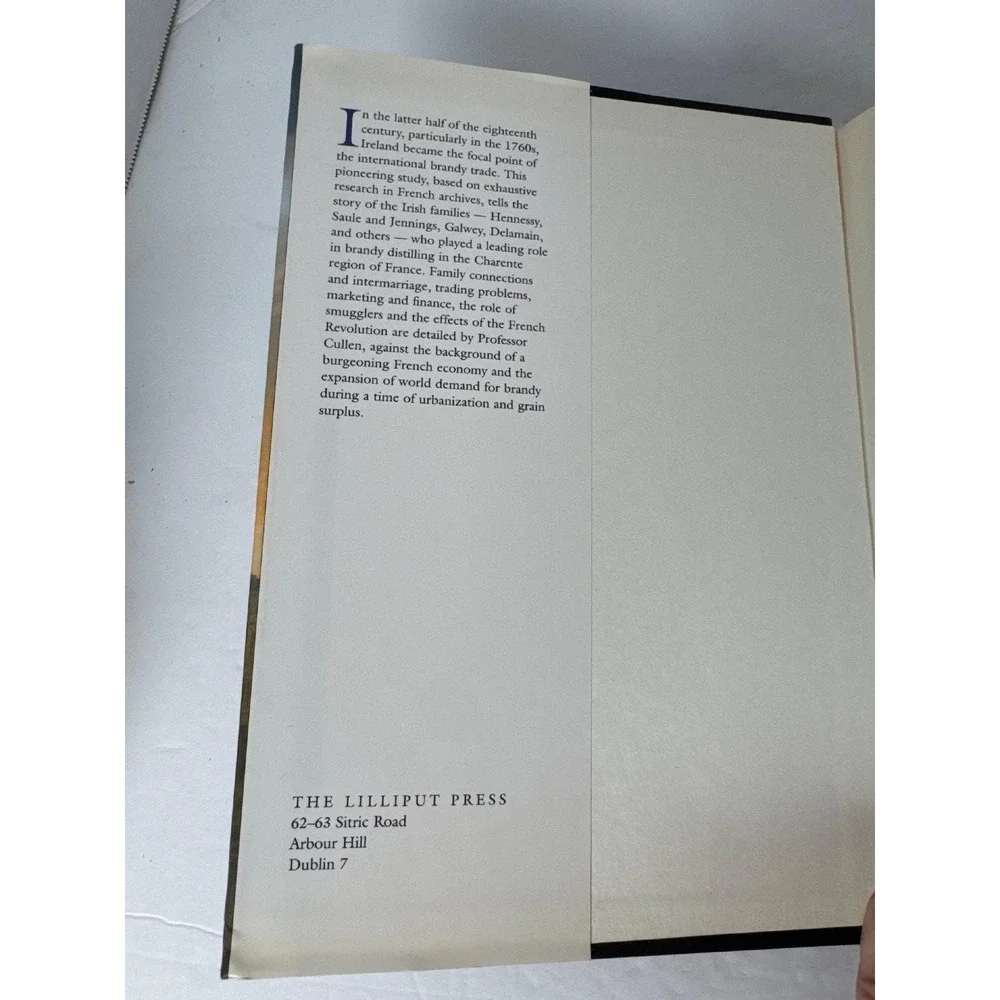 Irish Brandy Houses L.M. Cullen 2000 First Edition Signed History Lilliput Press